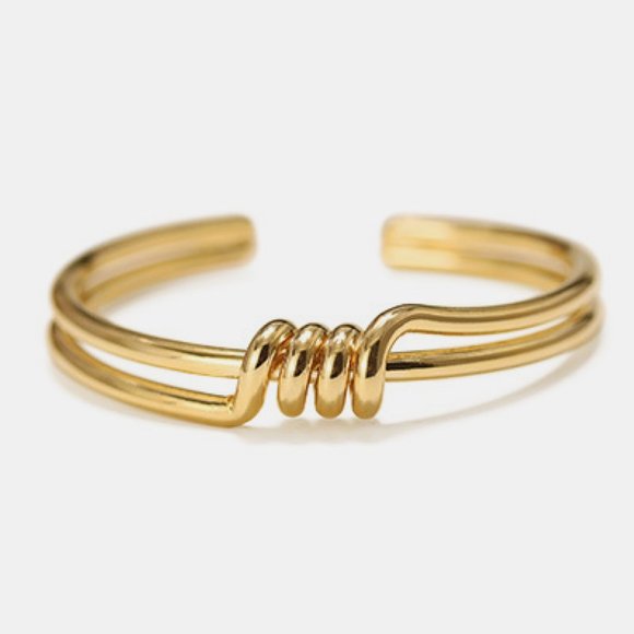 Jewelry Open Cuff Spiral Bracelet Poshmark